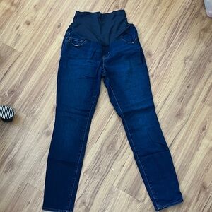 Old Navy Women's Maternity Dark Blue Skinny Jeans